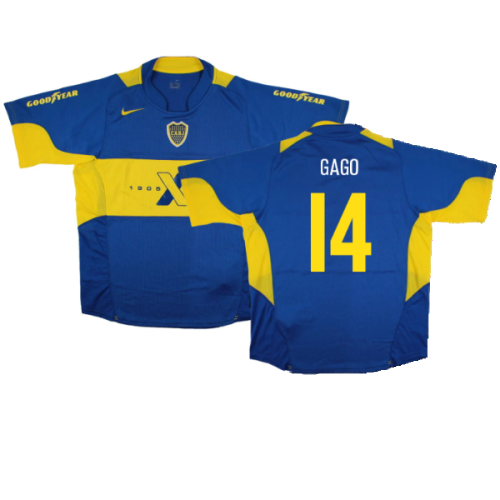 Boca Juniors 2005-06 Home Shirt (L) (Excellent) (Gago 14)