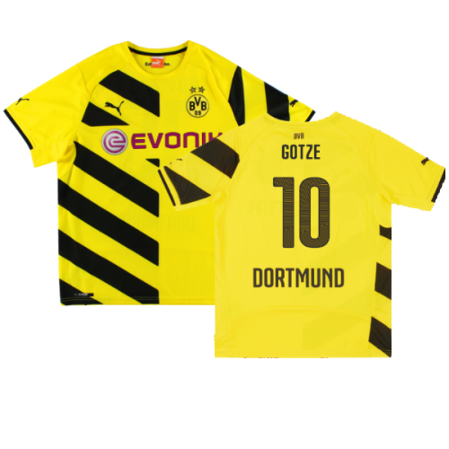 Borussia Dortmund 2014-15 Home Shirt (S) (Fair) (Gotze 10)
