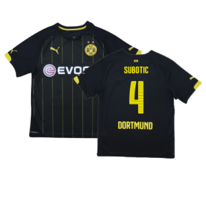 Borussia Dortmund 2014-16 Away Shirt (M) (Very Good) (Subotic 4)