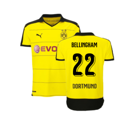 Borussia Dortmund 2015-16 Home Shirt ((Excellent) XL) (Bellingham 22)