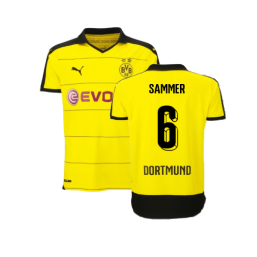 Borussia Dortmund 2015-16 Home Shirt ((Excellent) XL) (Sammer 6)