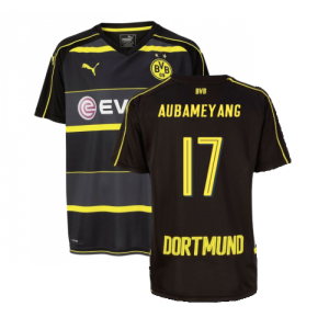 Borussia Dortmund 2016-17 Away Shirt (M) (Excellent) (Aubameyang 17)