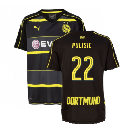 Borussia Dortmund 2016-17 Away Shirt (M) (Excellent) (Pulisic 22)