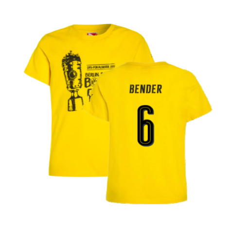 Borussia Dortmund 2016-17 Puma German Cup T Shirt (L) (Bender 6) (BNWT)