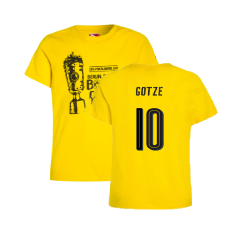 Borussia Dortmund 2016-17 Puma German Cup T Shirt (L) (Gotze 10) (BNWT)