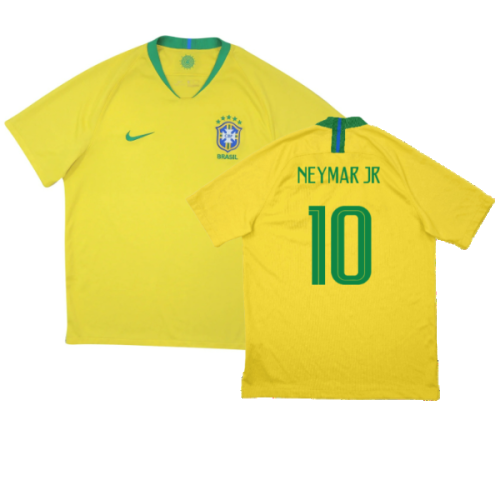 Brazil 2018-19 Home Shirt (M) (Excellent) (Neymar Jr 10)