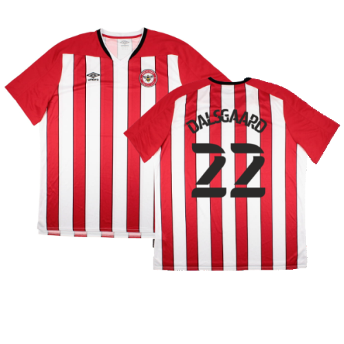 Brentford 2020-21 Home Shirt (Sponsorless) (4XL) (Excellent) (Dalsgaard 22)