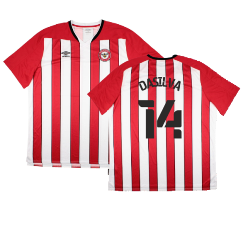 Brentford 2020-21 Home Shirt (Sponsorless) (4XL) (Excellent) (Dasilva 14)