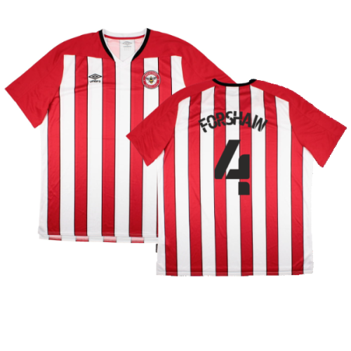 Brentford 2020-21 Home Shirt (Sponsorless) (4XL) (Excellent) (Forshaw 4)