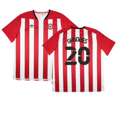 Brentford 2020-21 Home Shirt (Sponsorless) (4XL) (Excellent) (Ghoddes 20)