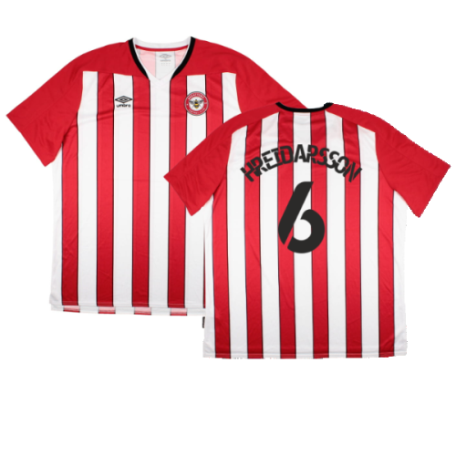 Brentford 2020-21 Home Shirt (Sponsorless) (4XL) (Excellent) (Hreidarsson 6)