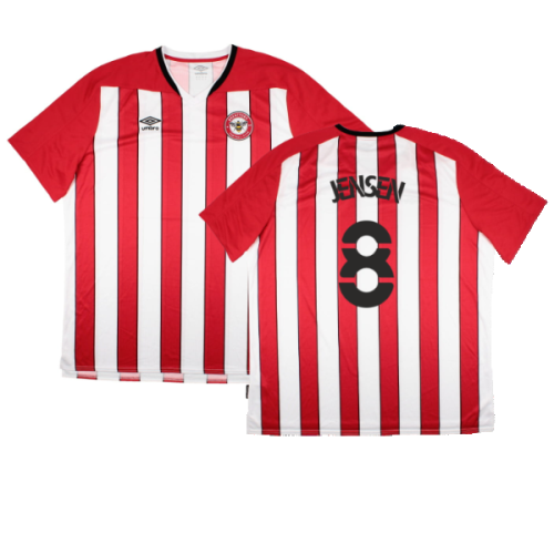 Brentford 2020-21 Home Shirt (Sponsorless) (4XL) (Excellent) (Jensen 8)