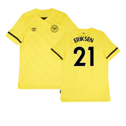 Brentford 2021-2022 Away Shirt (3XL) (Excellent) (ERIKSEN 21)