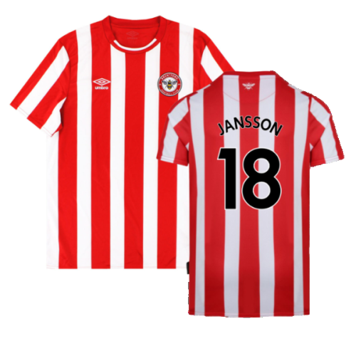 Brentford 2021-23 Home Shirt (3XL) (Mint) (JANSSON 18)