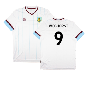 Burnley 2021-22 Away Shirt (Sponsorless) (S) (Excellent) (WEGHORST 9)