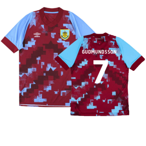 Burnley 2022-23 Home Shirt (XL) (Mint) (GUDMUNDSSON 7)