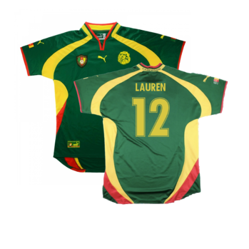 Cameroon 2000-02 Home Shirt (XL) (Very Good) (Lauren 12)