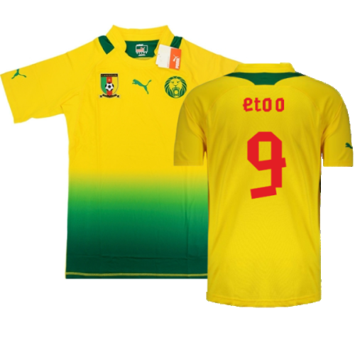 Cameroon 2012-13 Authentic Away Shirt (L) (Mint) (Eto O 9)