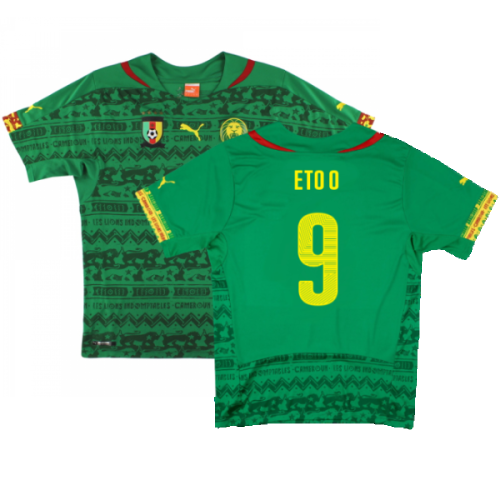 Cameroon 2014-15 Home Shirt (Mint) (Eto O 9)