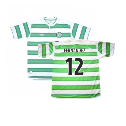 Celtic 2003-04 Home Shirt (M) (Very Good) (Fernandez 12)