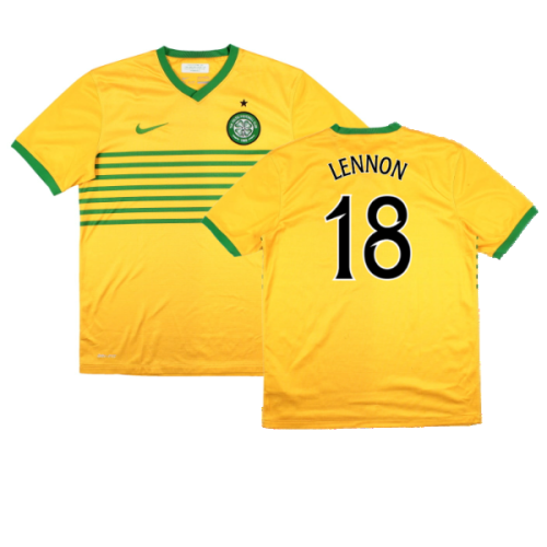 Celtic 2013-14 Away Shirt (Sponsorless) (XL Boys) (Good) (Lennon 18)