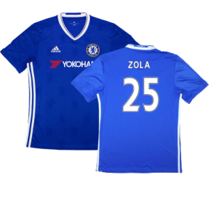 Chelsea 2016-17 Home Shirt (S) (Mint) (Zola 25) Chelsea 2016-17 Home Shirt (S) (Mint) (Zola 25)