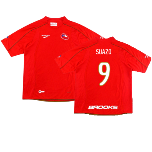 Chile 2010-11 Home Shirt (M) (Excellent) (SUAZO 9)