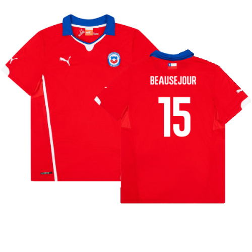 Chile 2014-15 Home Shirt (S) (Excellent) (Beausejour 15)