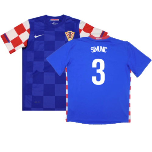 Croatia 2008-2010 Away Shirt (Excellent) (Simunic 3)