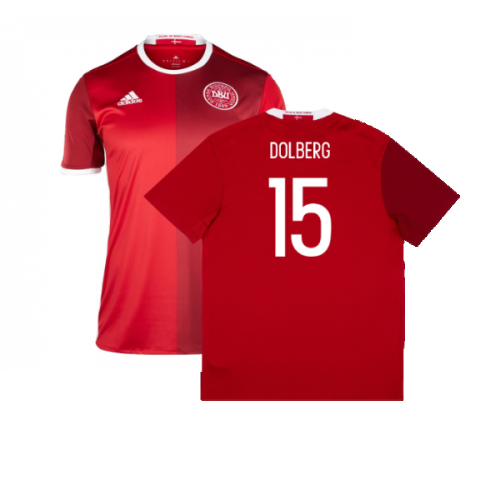 Denmark 2015-16 Home Shirt (L) (Excellent) (Dolberg 15)