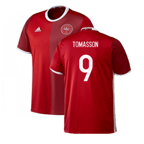 Denmark 2016-17 Home Shirt (S) (Mint) (Tomasson 9)