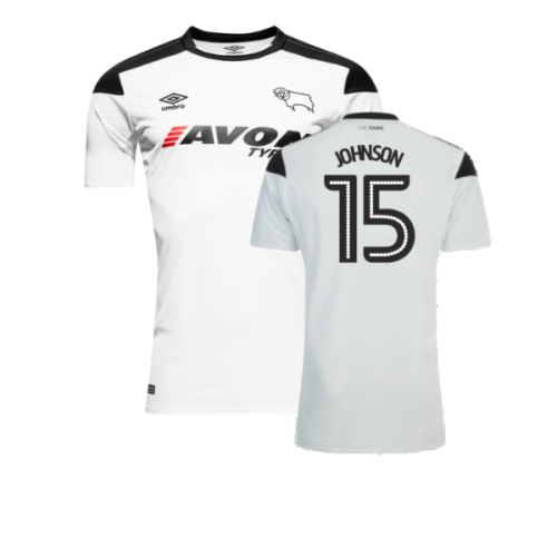 Derby County 2017-18 Home Shirt (S) (Very Good) (Johnson 15)