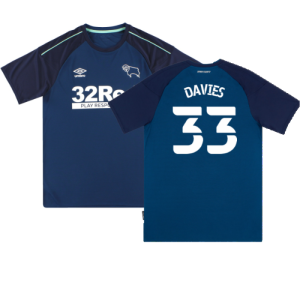 Derby County 2020-21 Away Shirt (S) (Mint) (Davies 33) Derby County 2020-21 Away Shirt (S) (Mint) (Davies 33)