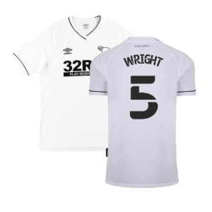 Derby County 2020-21 Home Shirt (L) (Excellent) (Wright 5) Derby County 2020-21 Home Shirt (L) (Excellent) (Wright 5)