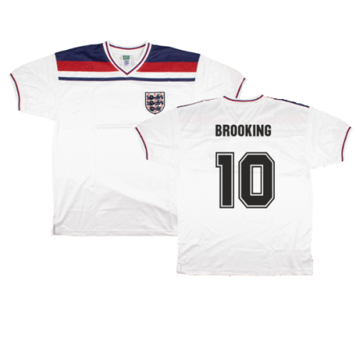 England 1980-82 Score Draw Replica Home Shirt (XL) (Excellent) (Brooking 10)