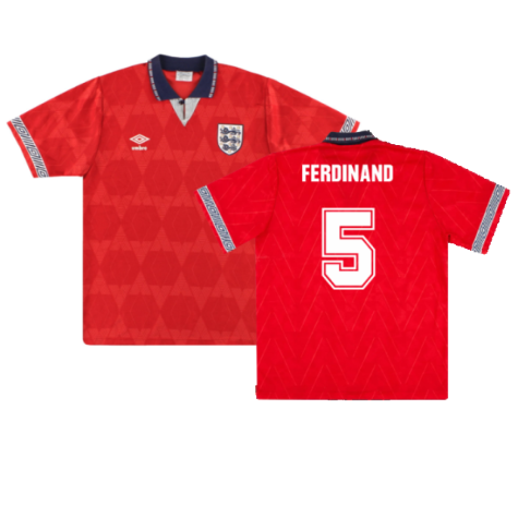 England 1990-92 Away Shirt (L) (Excellent) (Ferdinand 5)