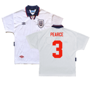England 1993-1995 Home Shirt (L) (Excellent) (Pearce 3) England 1993-1995 Home Shirt (L) (Excellent) (Pearce 3)