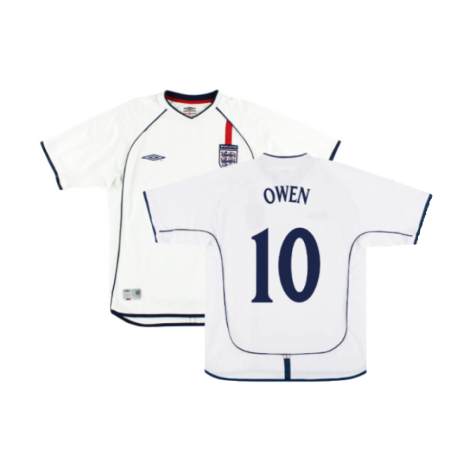 England 2001-03 Home Shirt (XL) (Very Good) (OWEN 10)