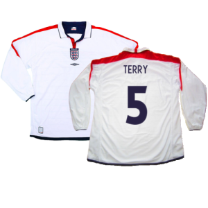 England 2003-05 Home L/S Shirt (M) (Excellent) (Terry 5)