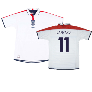 England 2003-05 Home Shirt (XL) (Mint) (Lampard 11) England 2003-05 Home Shirt (XL) (Mint) (Lampard 11)