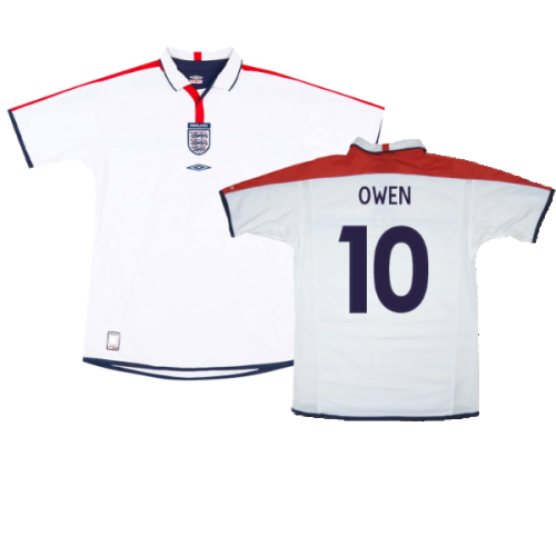 England 2003-05 Home Shirt (XL) (Mint) (Owen 10)