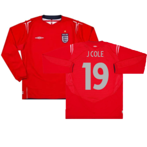 England 2004-06 Away L/S Shirt (XXL) (Excellent) (J Cole 19)