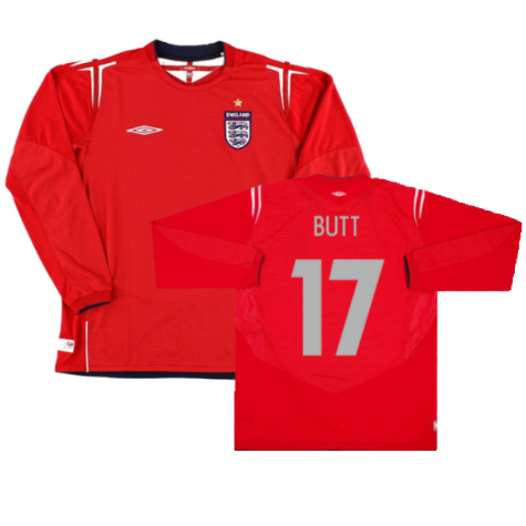 England 2004-2006 Away L/S Shirt (M) (Excellent) (Butt 17)