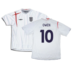 England 2005-2007 Home Shirt (XXL) (Mint) (OWEN 10)