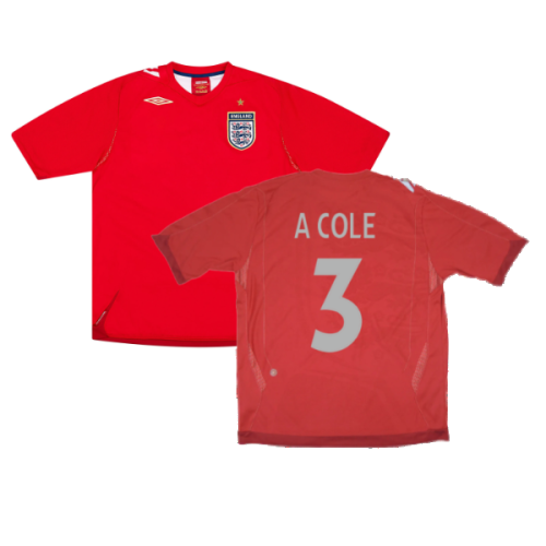 England 2006-08 Away Shirt (XXL) (Excellent) (A COLE 3)