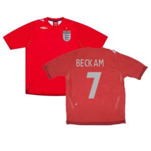 England 2006-08 Away Shirt (XL) (Excellent) (BECKHAM 7)