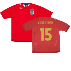 England 2006-08 Away Shirt (XXL) (Very Good) (CARRAGHER 15)