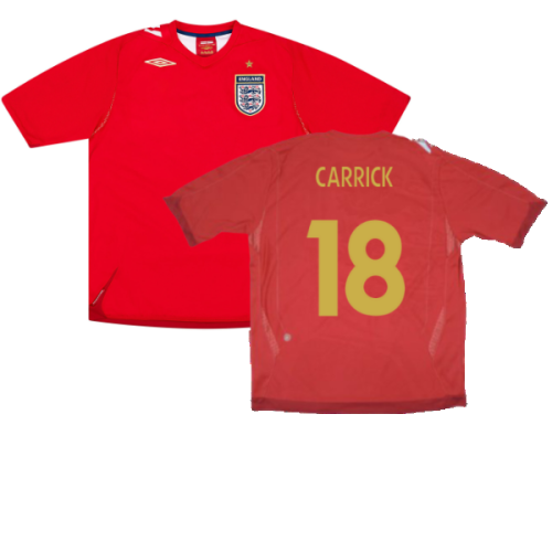 England 2006-08 Away Shirt (XXL) (Very Good) (CARRICK 18)