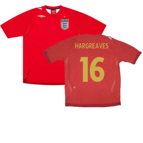 England 2006-08 Away Shirt (XXL) (Very Good) (HARGREAVES 16)