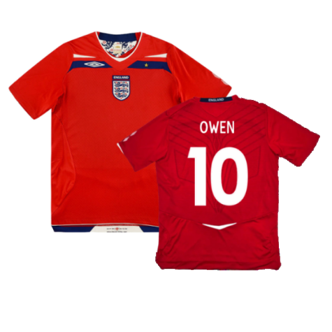 England 2008-10 Away Shirt (XL) (Excellent) (OWEN 10)